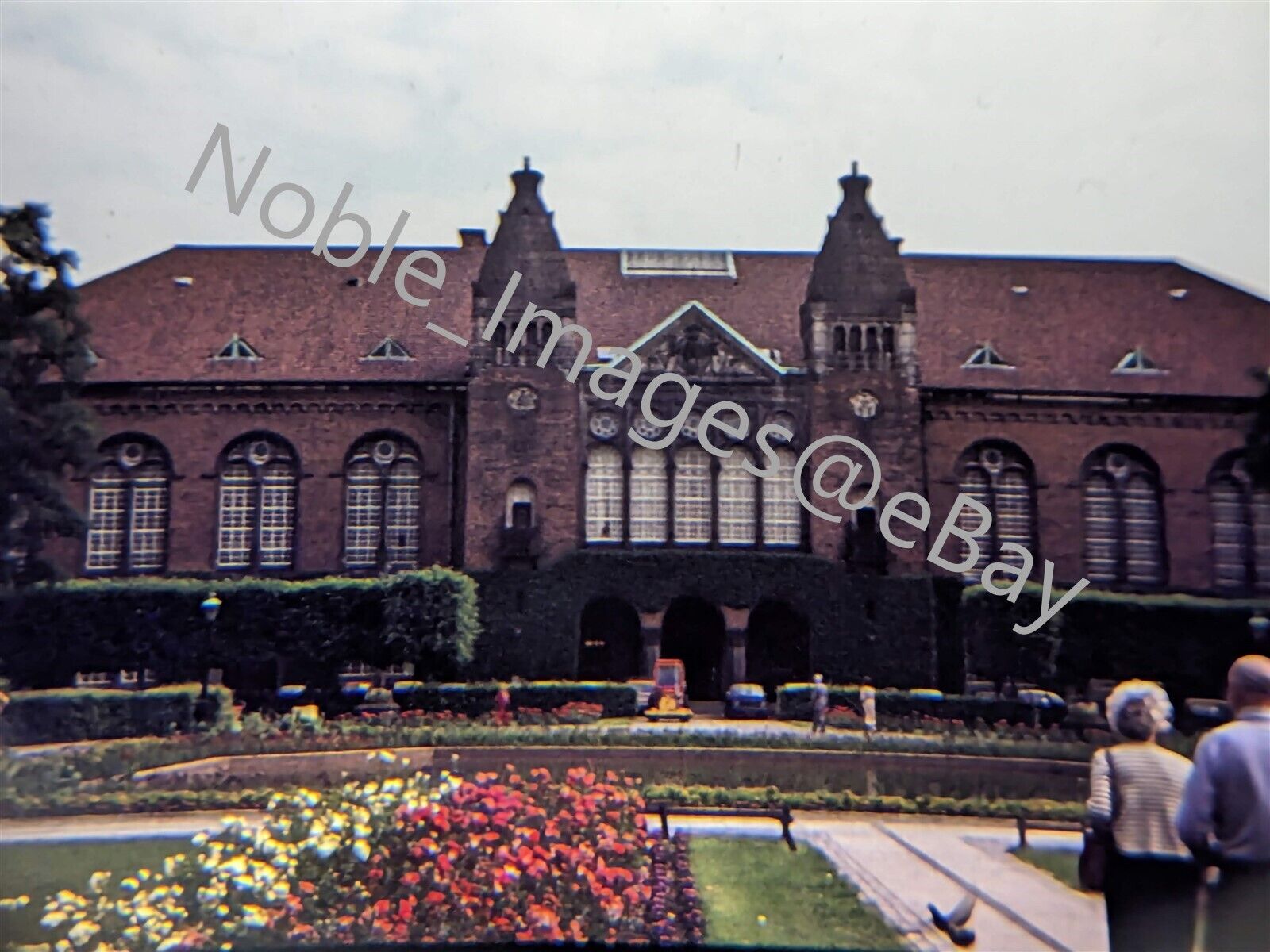 1978 Garden of the Royal Library Copenhagen Denmark Agfachrome 35mm Slide