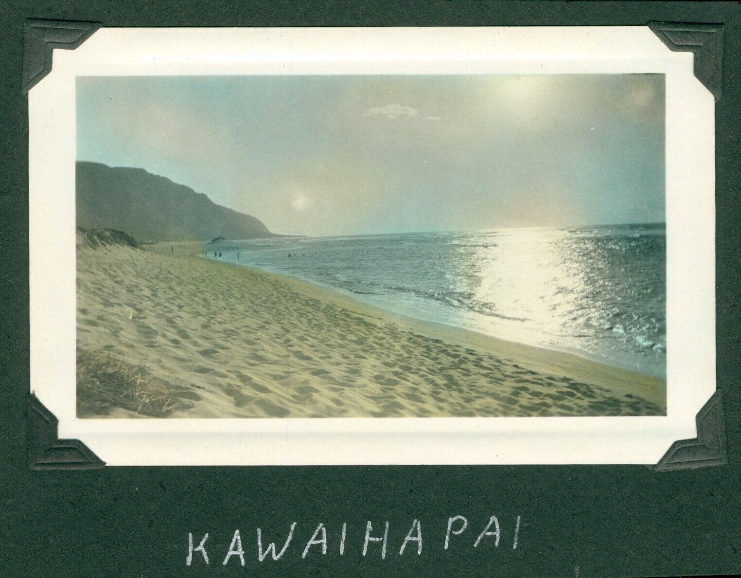 1930's Schofield soldier's hand colored Hawaii Photo Kawaihāpai Ahupua’a