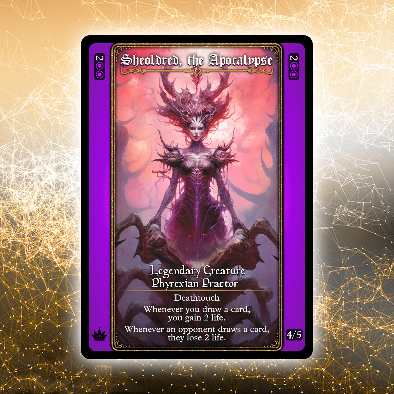 Sheoldred, the Apocalypse #1 [Alternative Custom ] TAROT Style Card