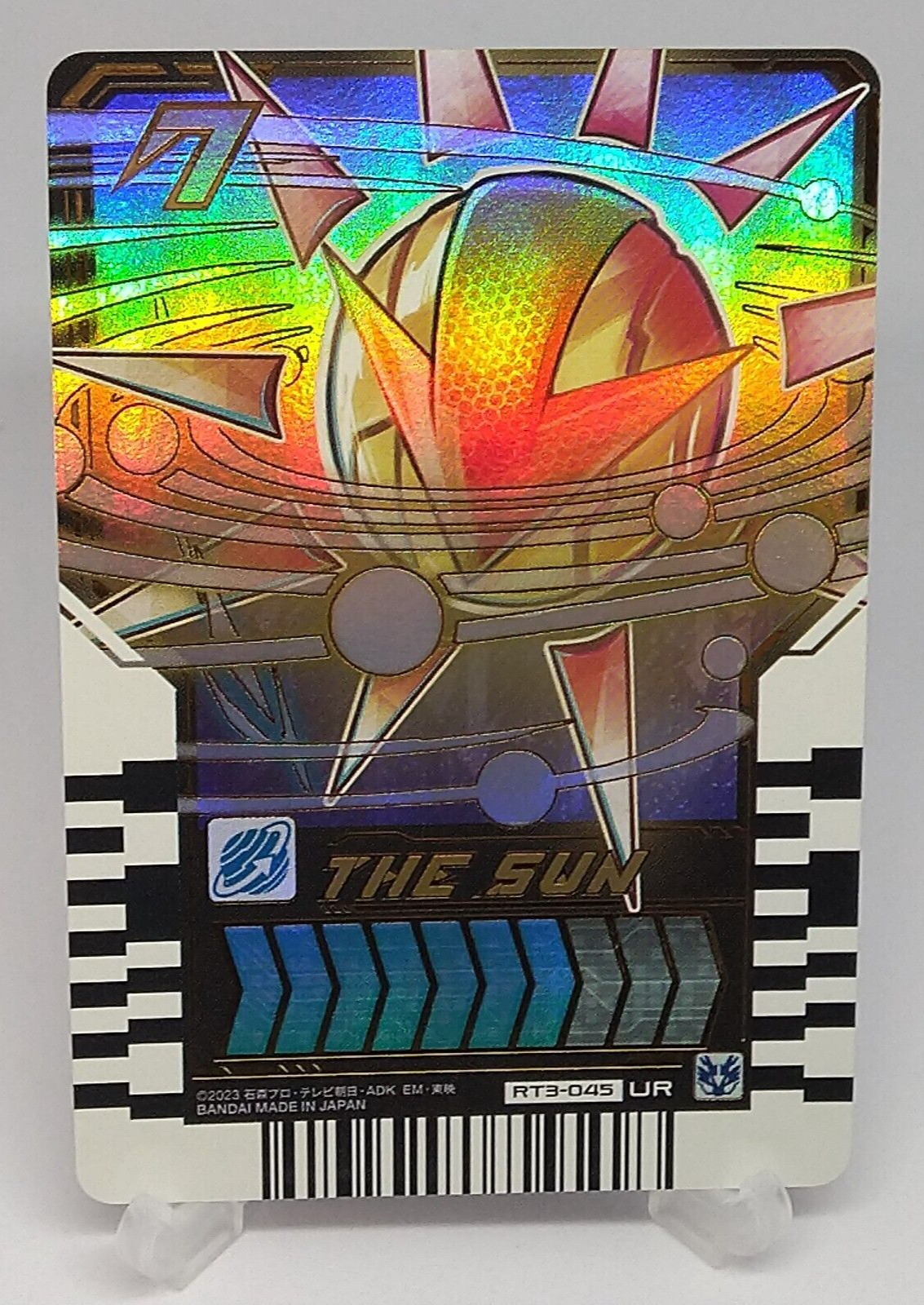 The Sun RT3-045 SR Bandai Masked Rider Gotchard Ride Chemy Trading Card Phase 03