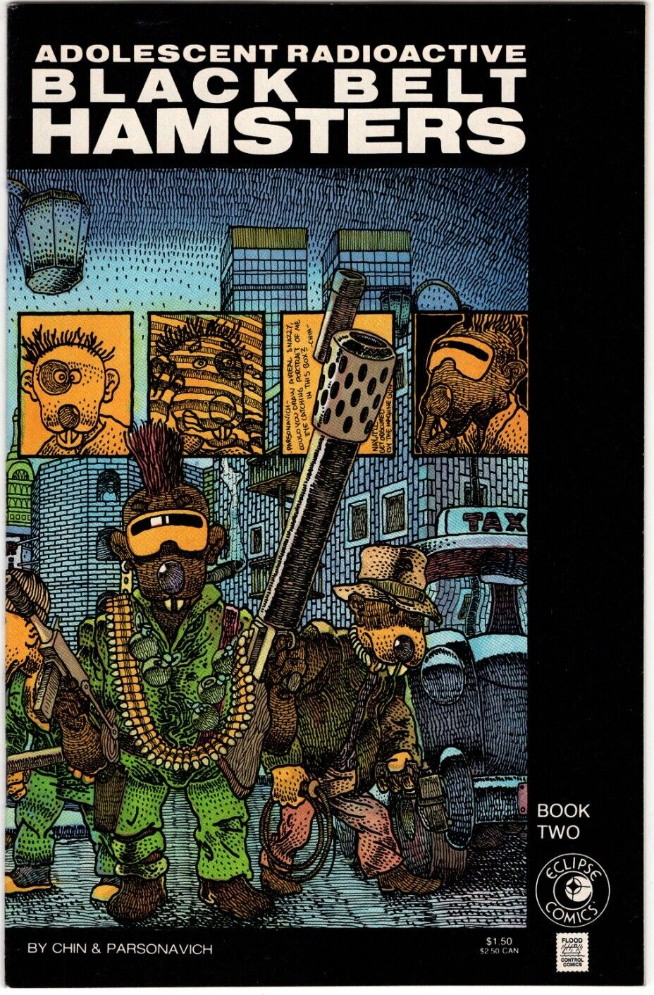 Adolescent Radioactive Black Belt Hamsters No 2  1986 - Mint Comic - First Print
