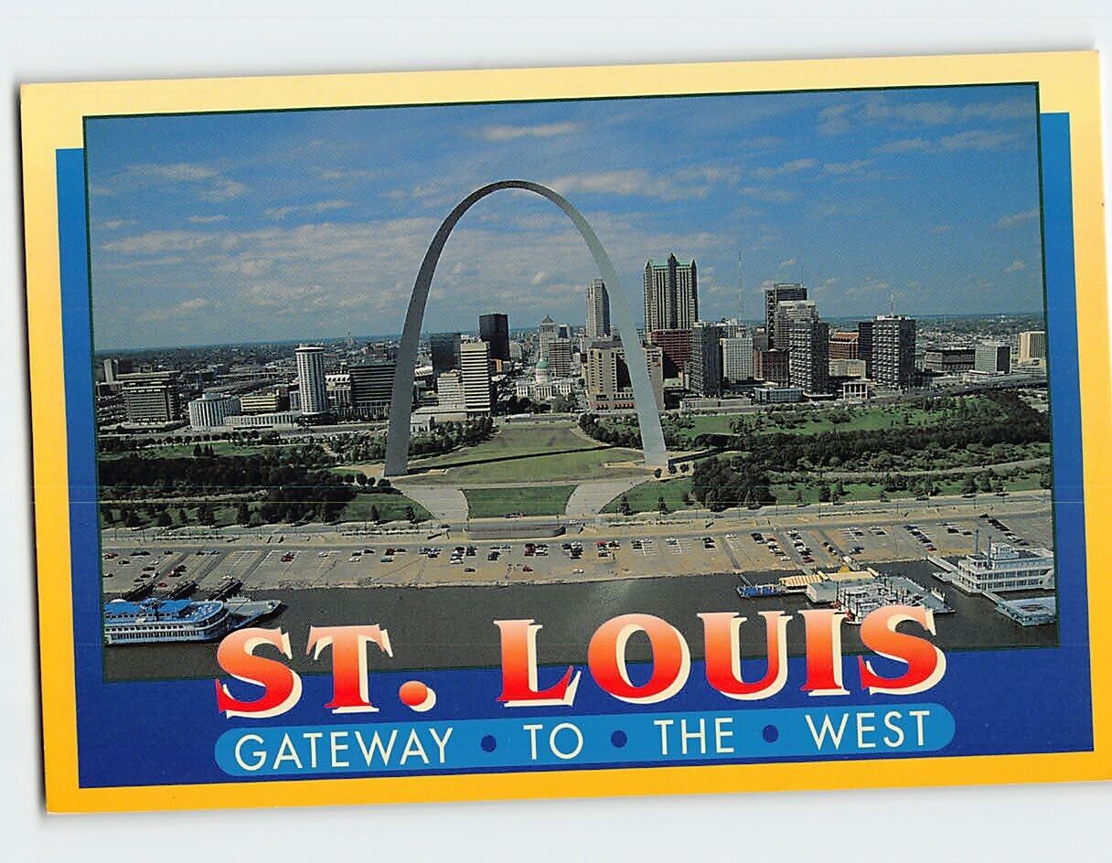 Postcard Gateway To The West, St. Louis, Missouri