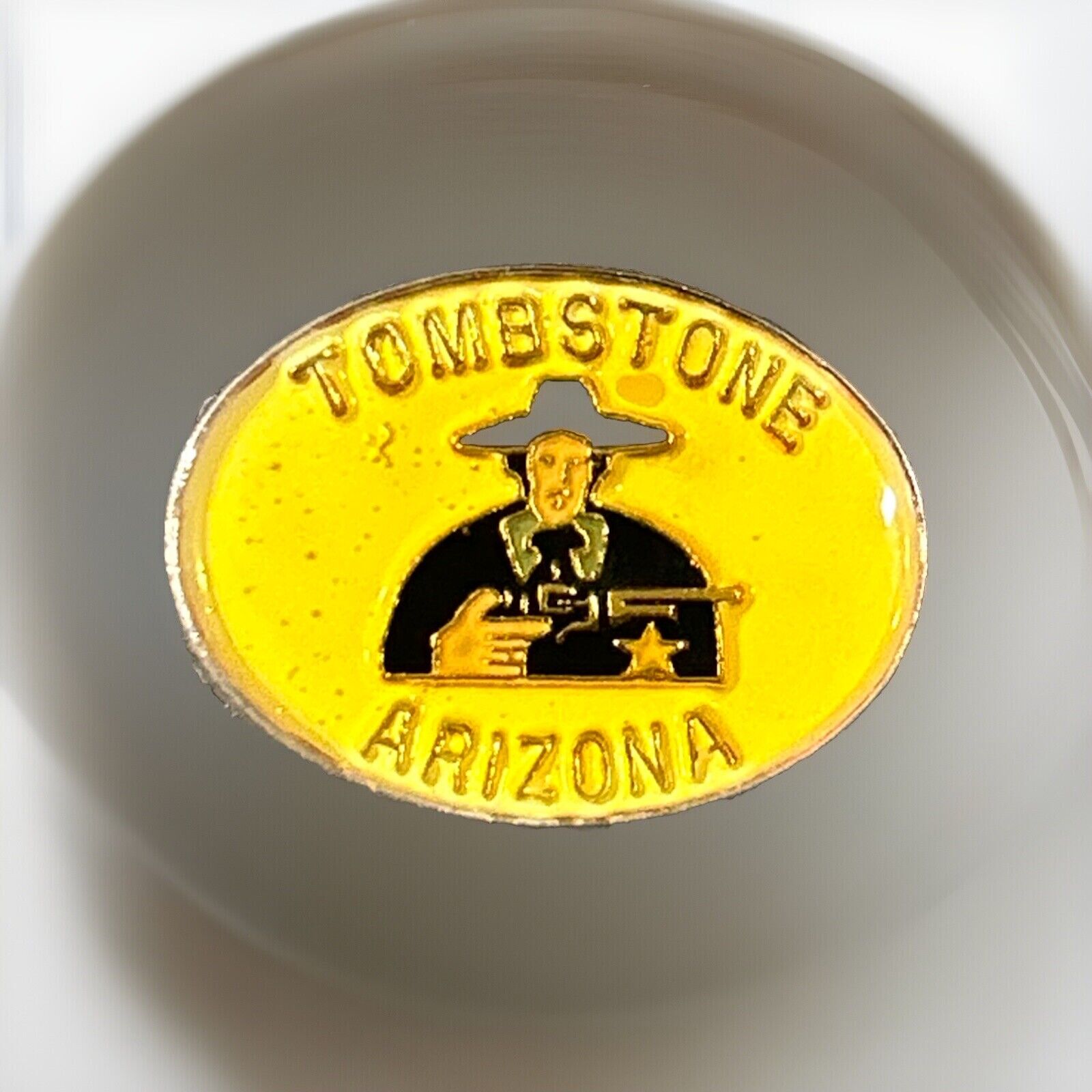 Vintage Tombstone Arizona Souvenir Travel Collector Lapel Hat Pin