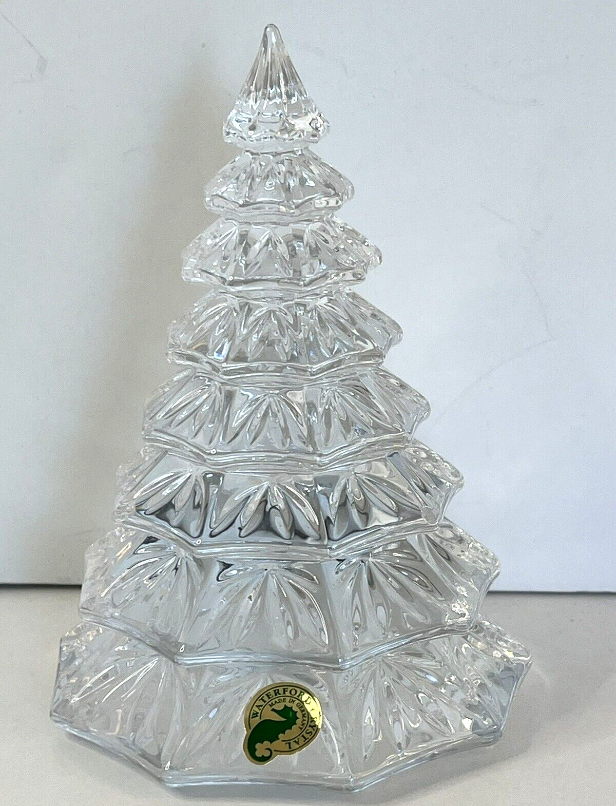WATERFORD CRYSTAL Large Christmas Tree Figurine 6