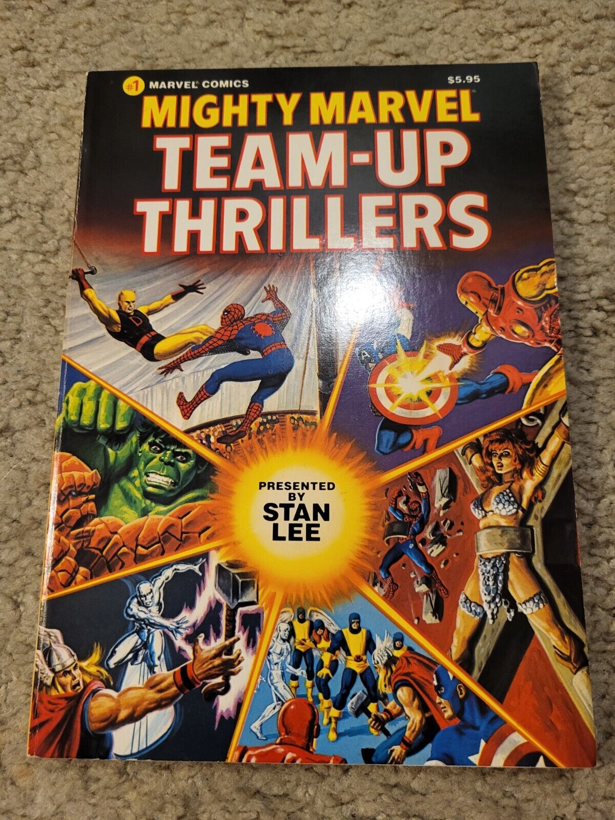 MIGHTY MARVEL TEAM-UP THRILLERS Marvel TPB or Graphic Novel Comics lot 1983 Nice