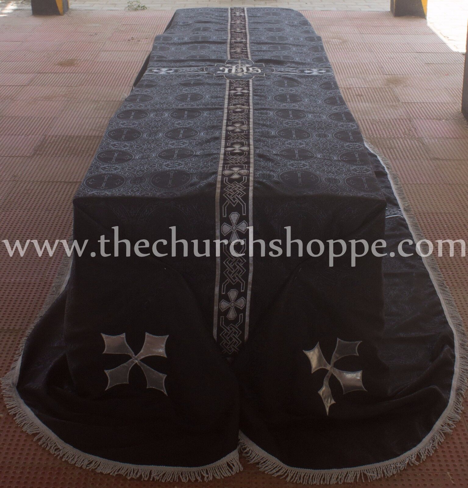 New Black Funeral Pall Size - 8'x12' Lined Catholic Requiem mass ,Funeral Pall