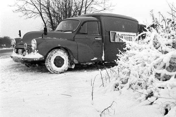Post Office Van Making Deliveries To Isolated Farms Near Pridd- 1970 Old Photo