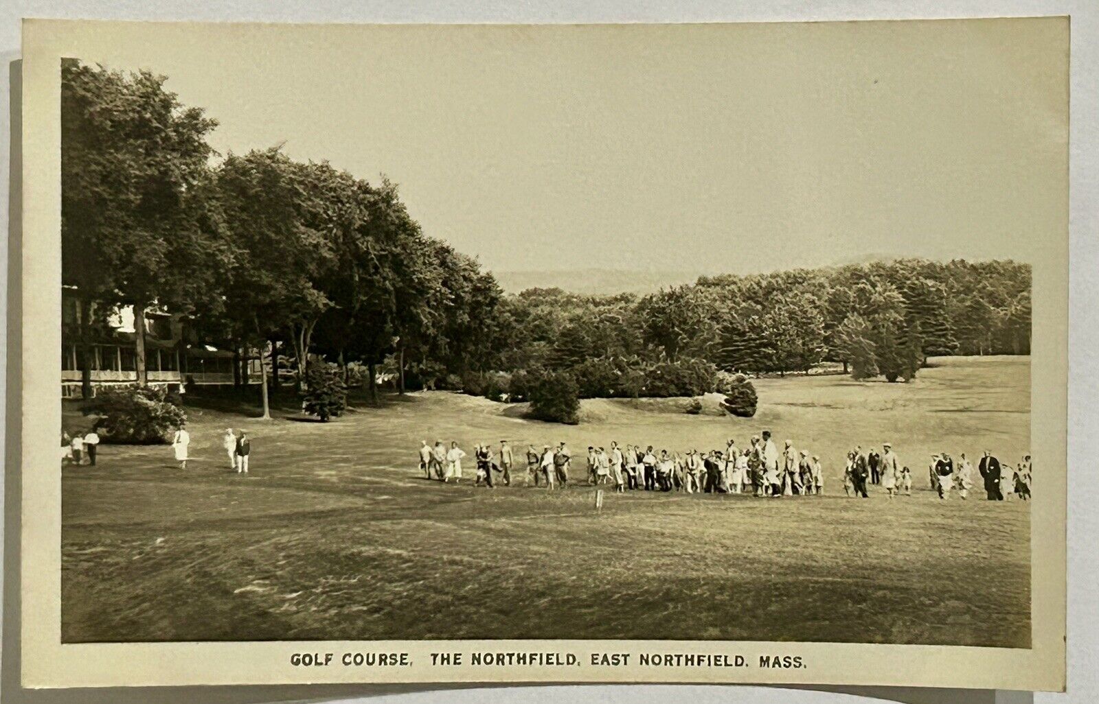 Golf Course. East Northfield, Massachusetts. MA. Real Photo Postcard RPPC.