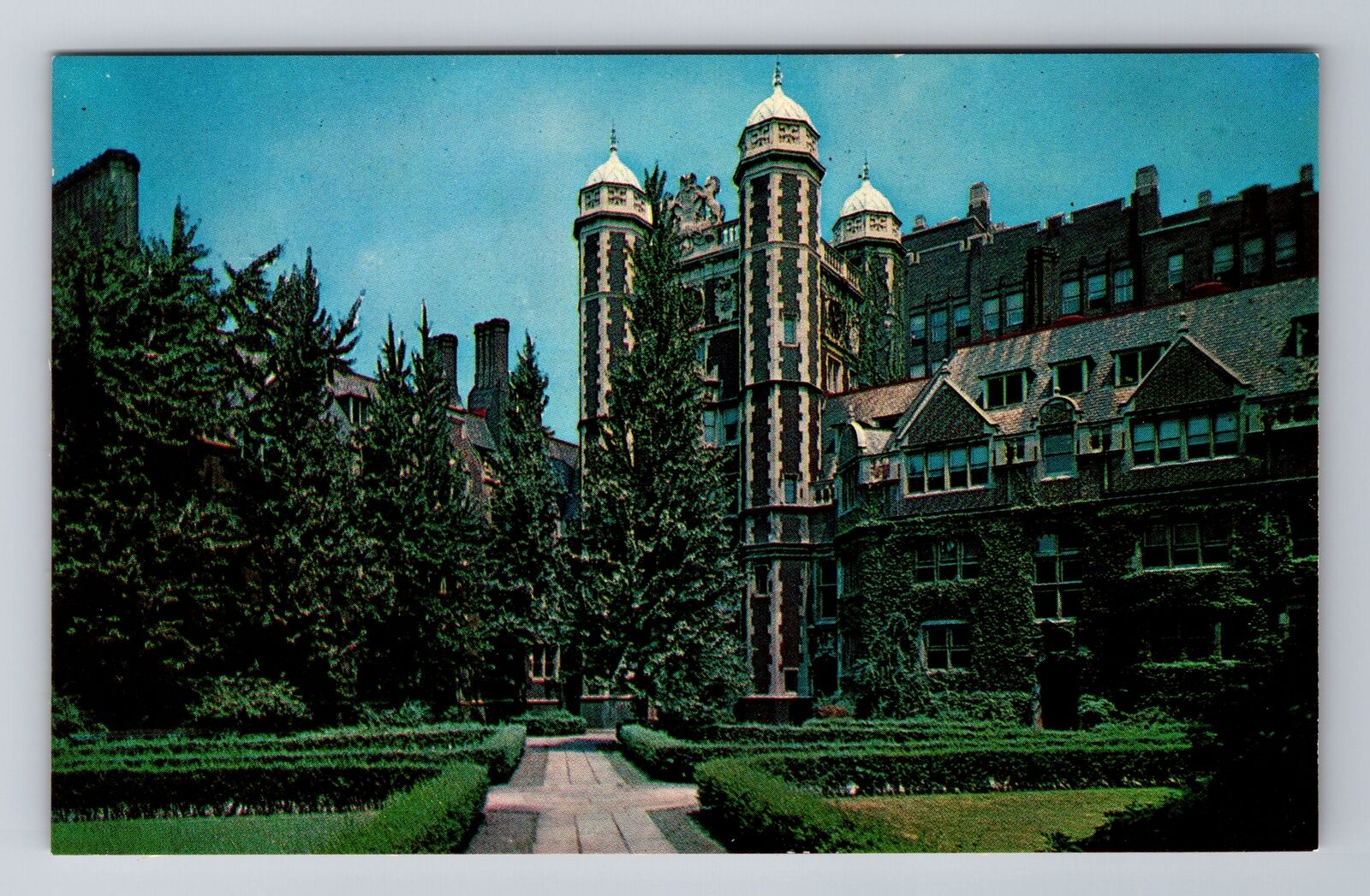 Philadelphia PA-Pennsylvania, University Of PA, Provost Tower, Vintage Postcard