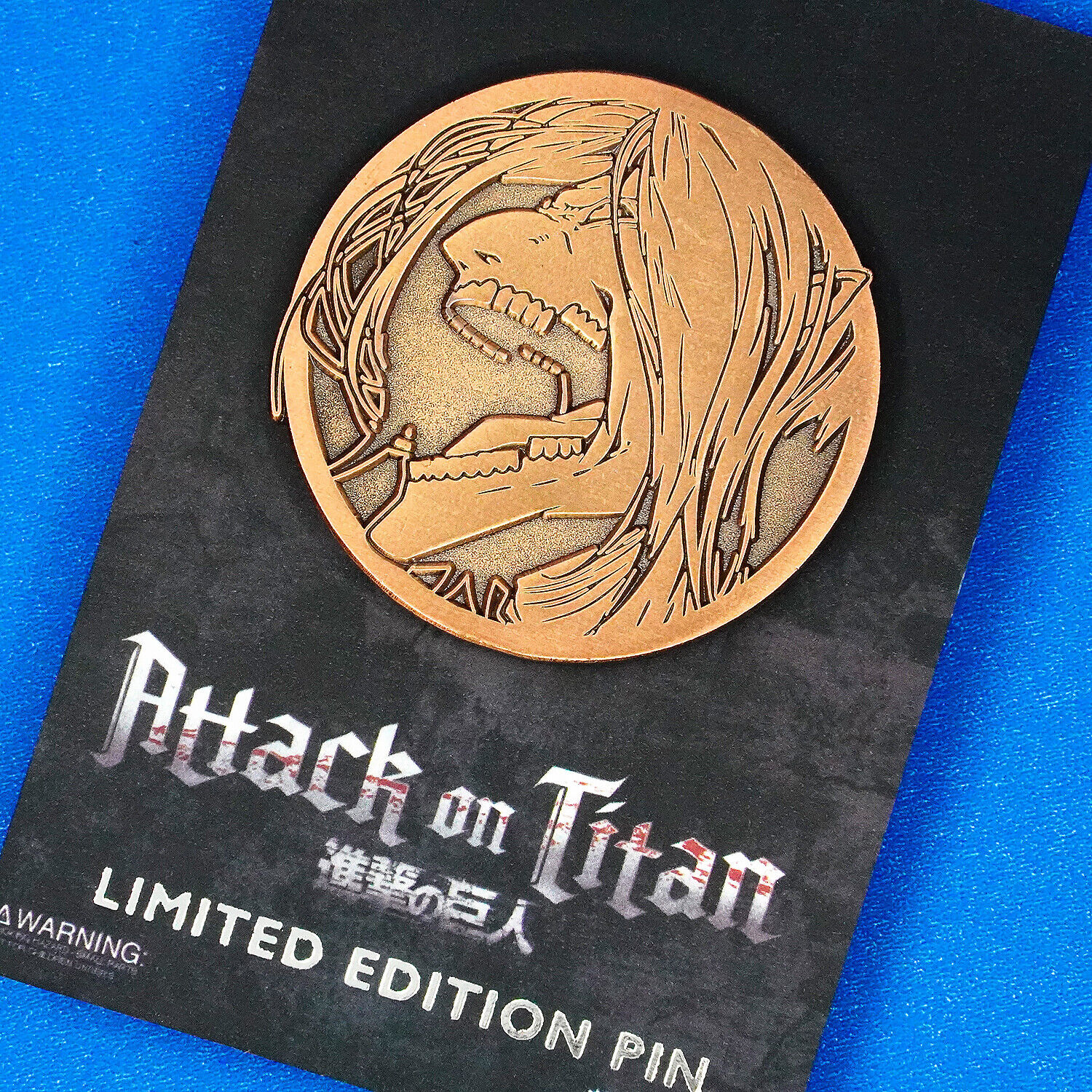 Attack on Titan Eren Yaeger Titan Form Limited Edition Emblem Enamel Pin Anime