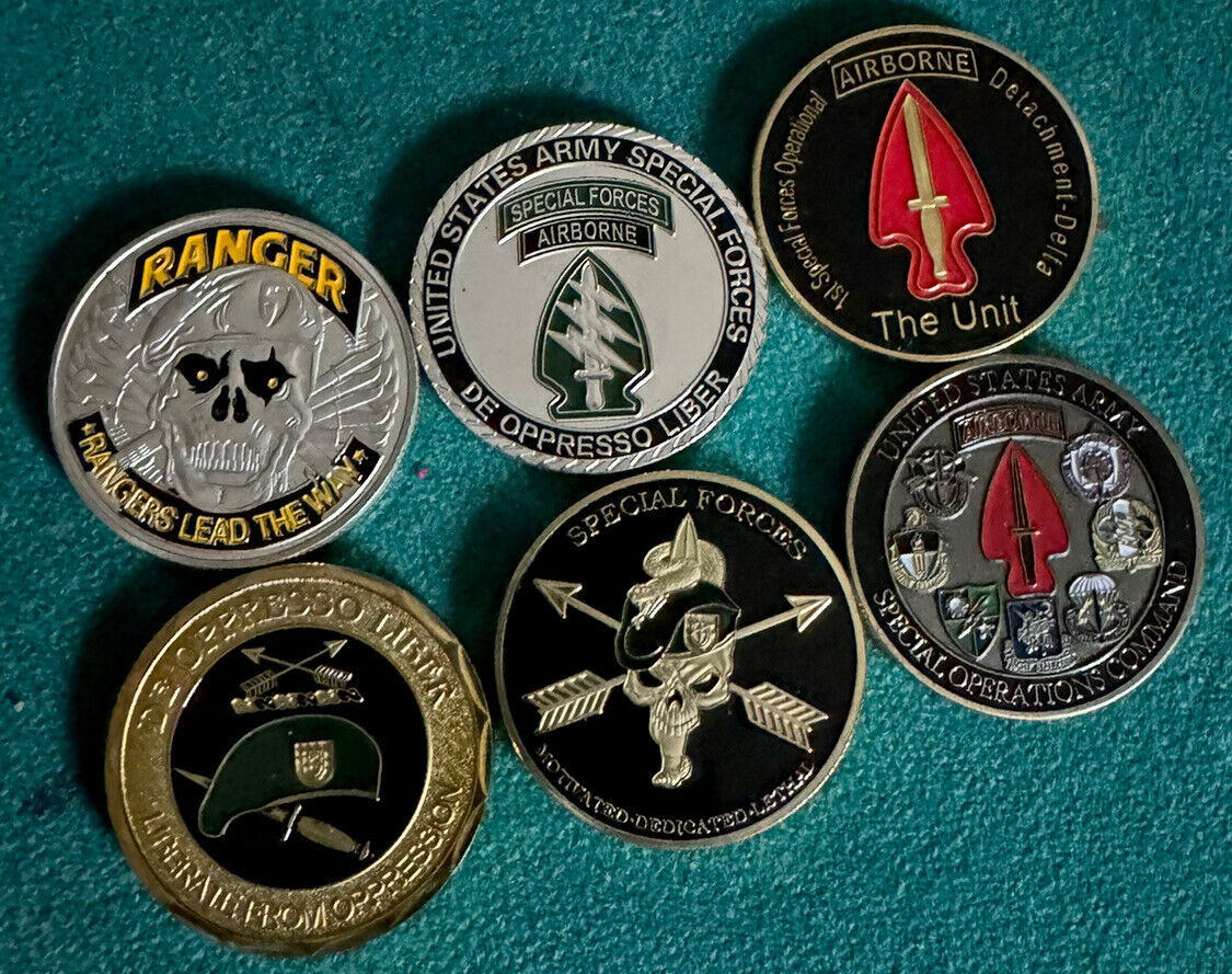 - United States 🇺🇸 Army Special Forces Challenge Coin Set