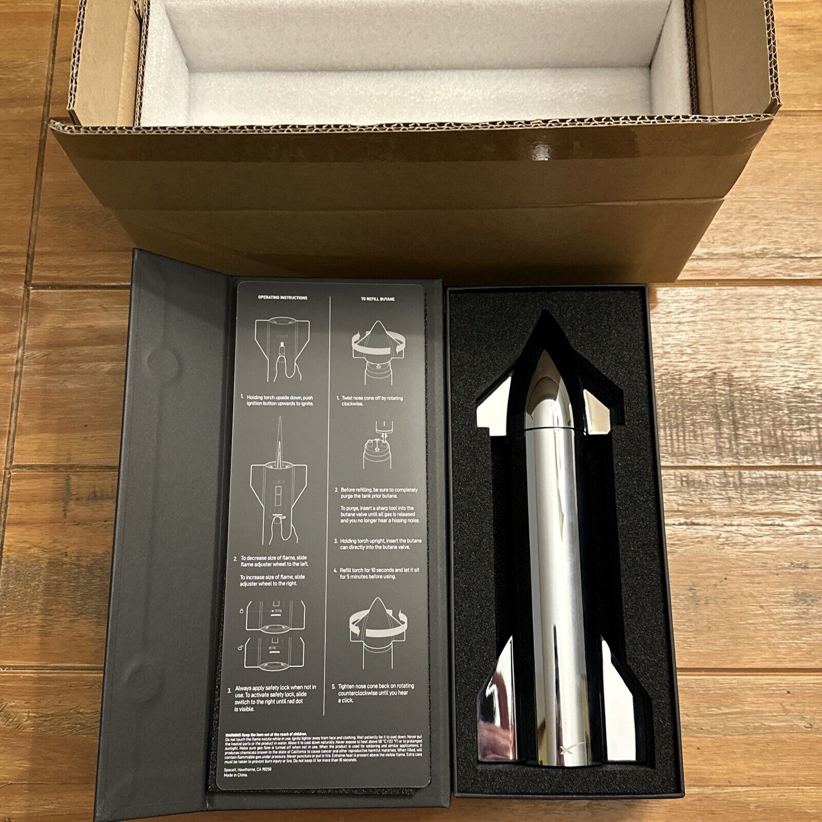 TESLA SPACE X STARSHIP TORCH Brand New In Box Limited Edition Sold Out VHTF NEW