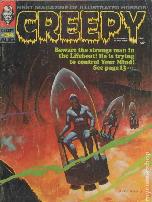 Creepy #34 VG 1970 Stock Image
