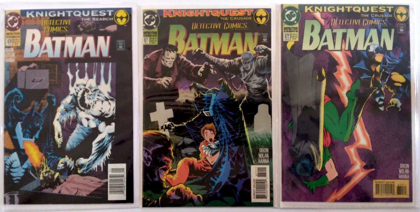 Batman: Detective Comics 670, 671, 672 Mr. Freeze Joker Knightquest