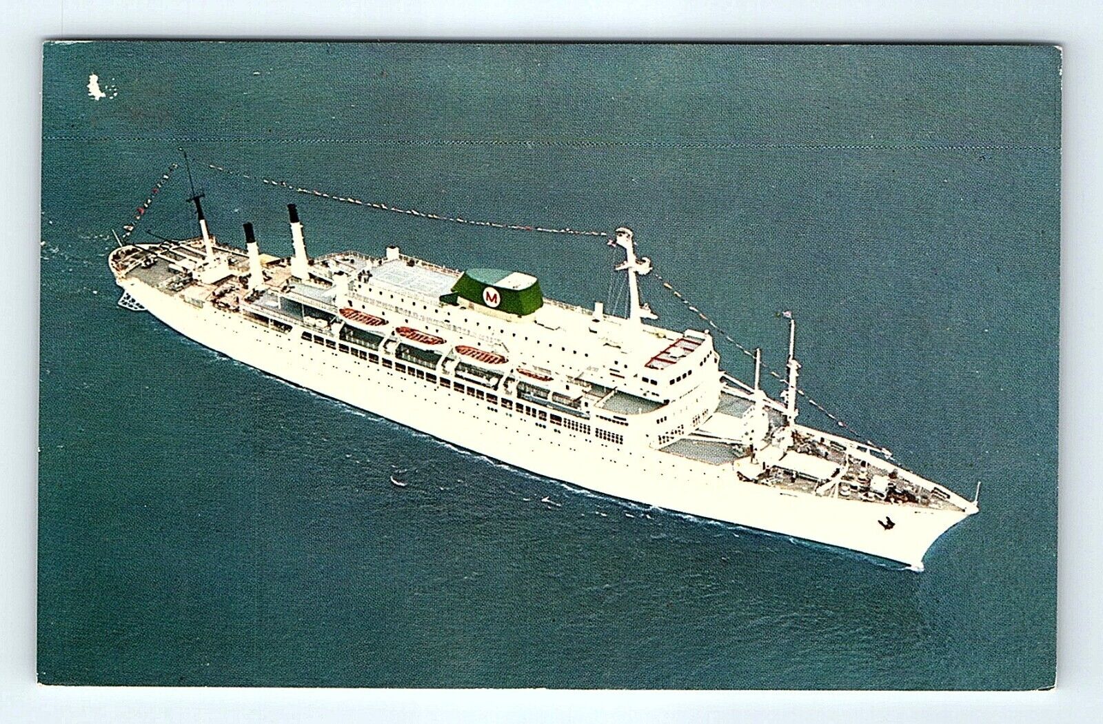 Postcard SS Brasil Argentina Ocean Liner Passenger Cruise Ship Moore-McCormack