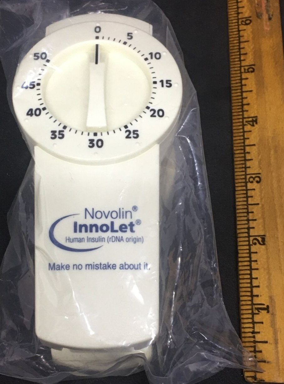 Novolin InnoLet (Human Insulin) Stapler-Drug Rep Pharmaceutical Collectable NIB