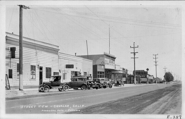 Street View - Chualar, California 1950s OLD PHOTO