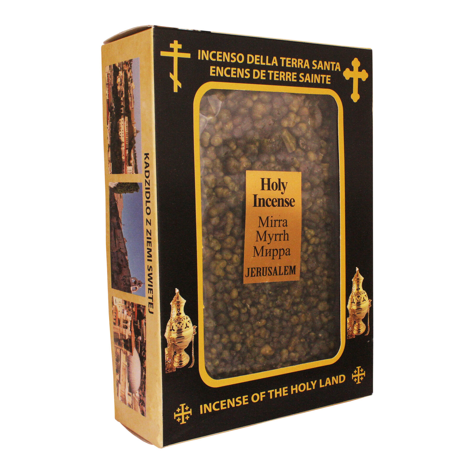 Aromatic Resin Burner Frankincense Myrrh Incense from Jerusalem 17.6oz/500gr