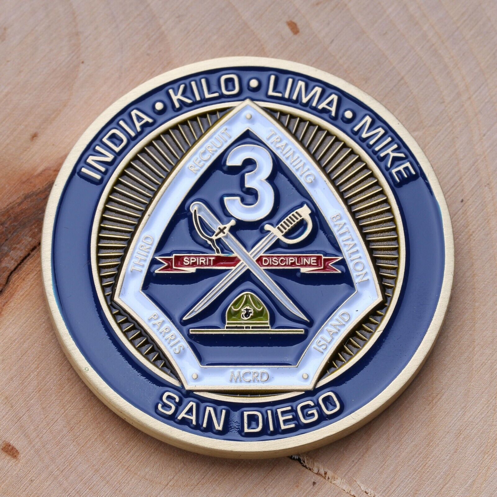 3rd Recruit Training Battalion San Diego Challenge Coin