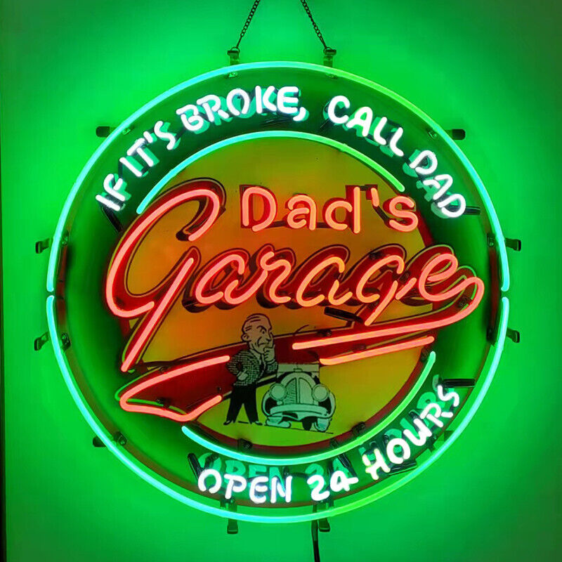 Dad's Garage Neon Light Sign 24