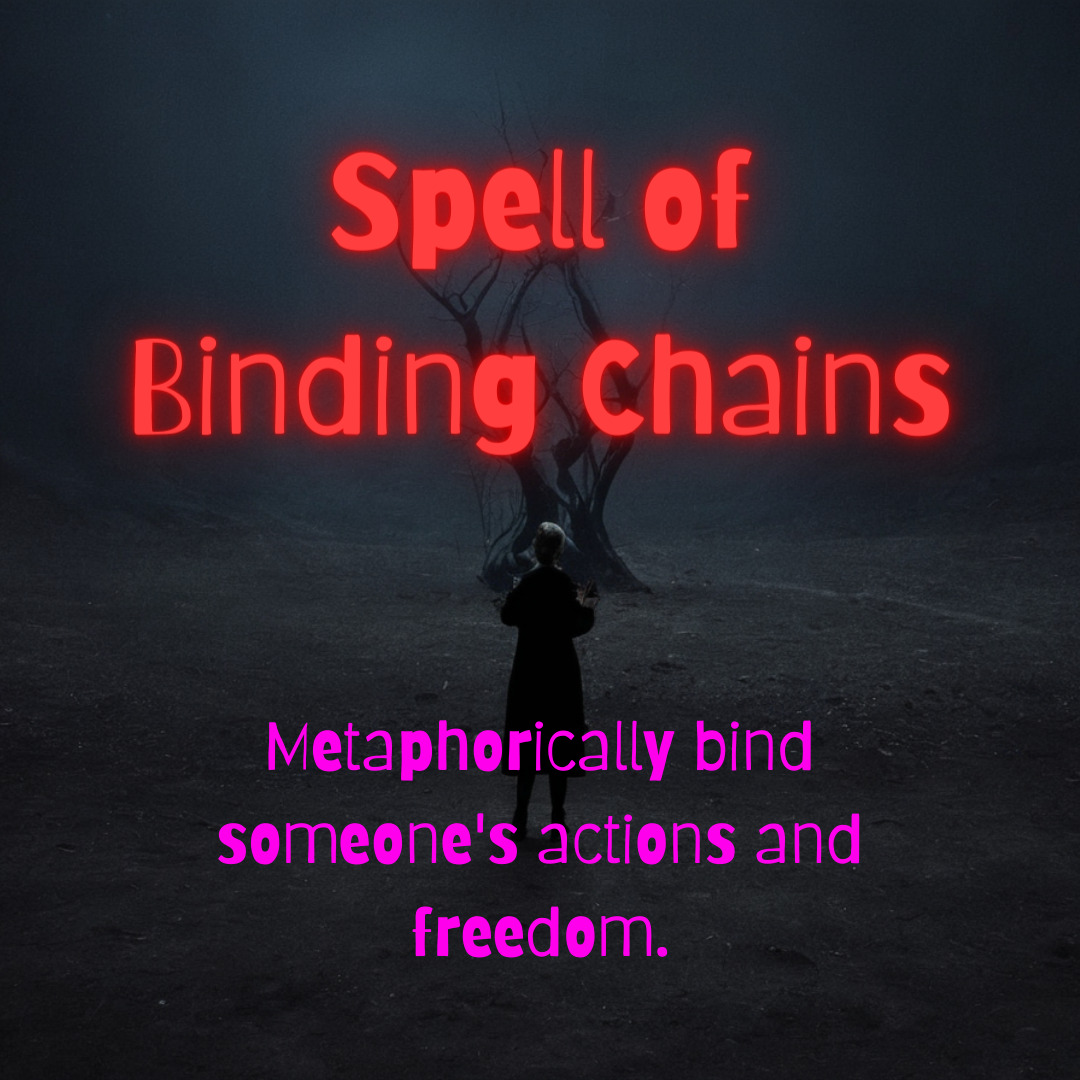 Spell of Binding Chains - Powerful Black Magic Hex to Bind Actions and Freedom