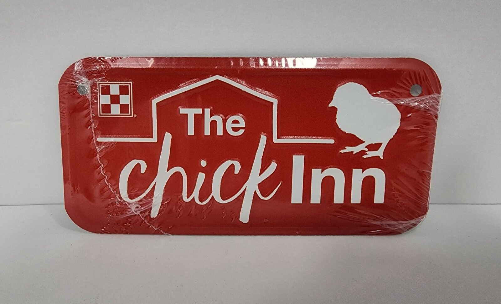 Purina Logo The Chick Inn Red Metal Sign with Chicken 3\