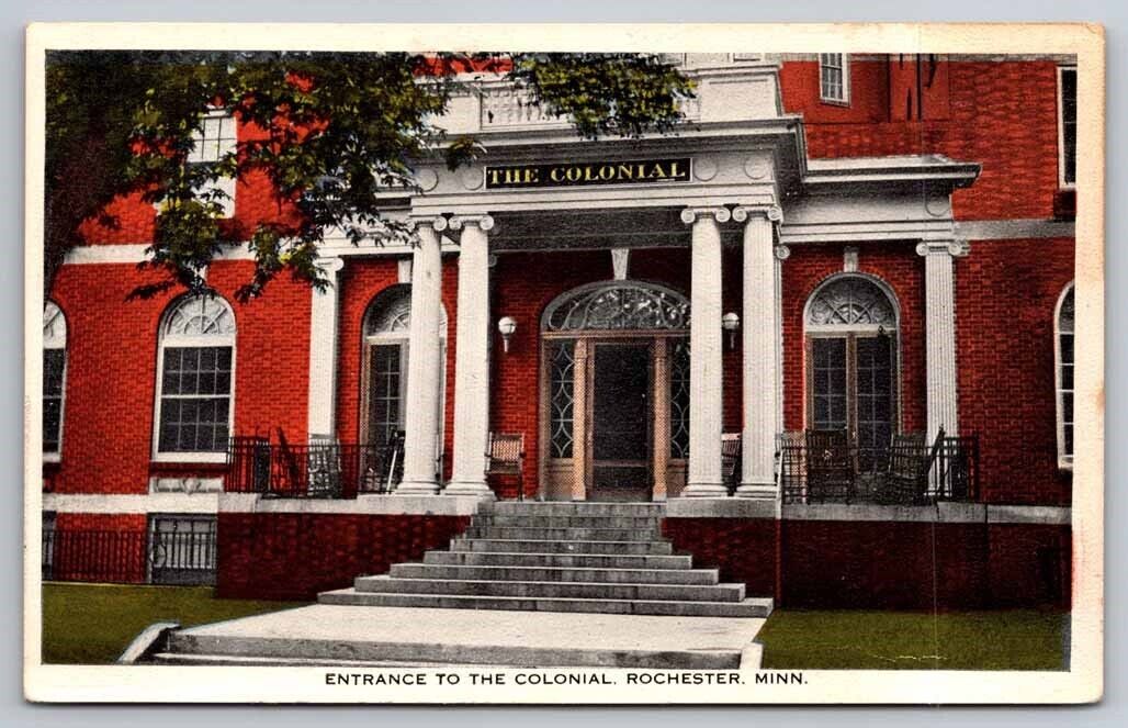 The Colonial Entrance Rochester MN Minnesota Postcard 