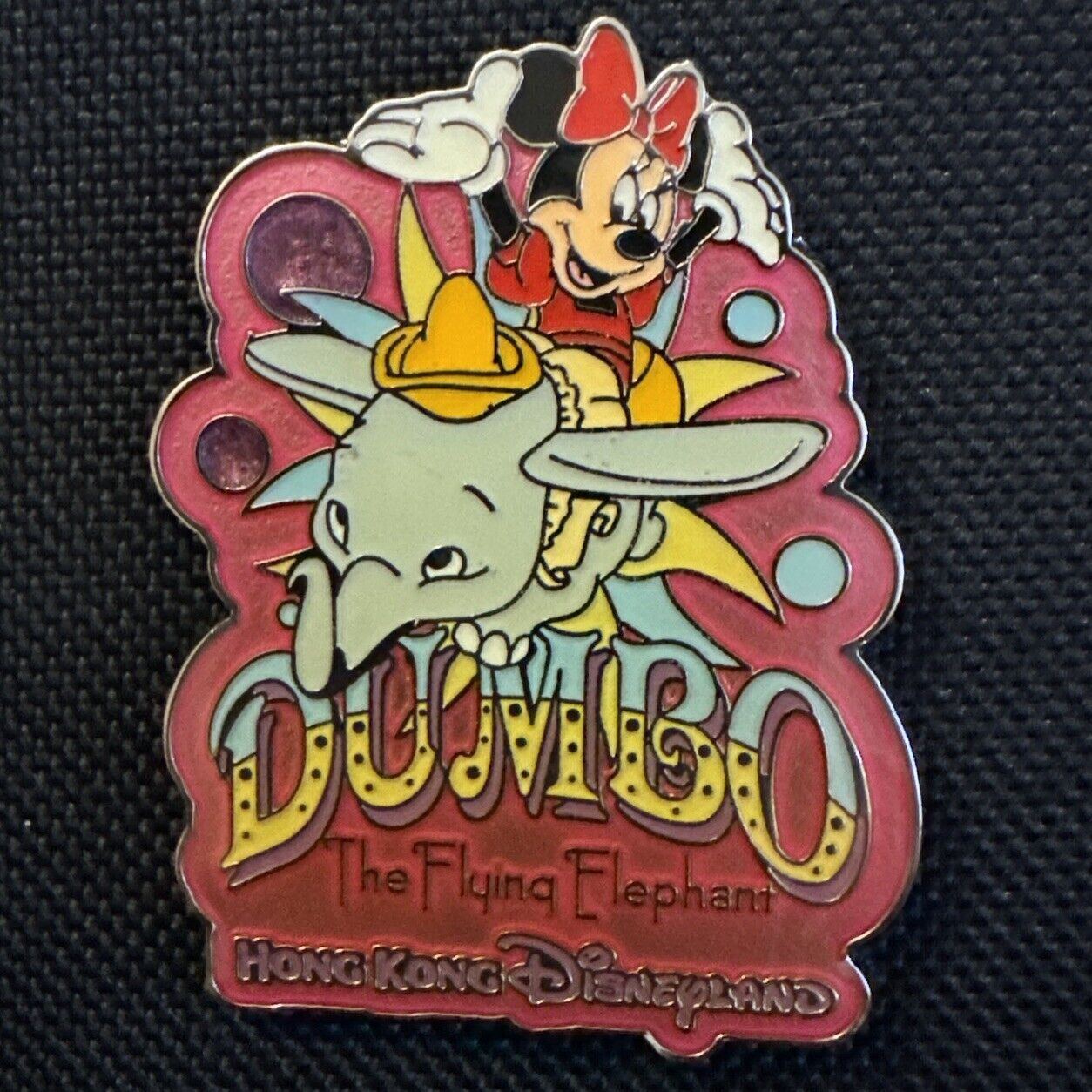 HKDL Minnie Mouse Dumbo The Flying Elephant Hong Kong Disney Pin VHTF 2014
