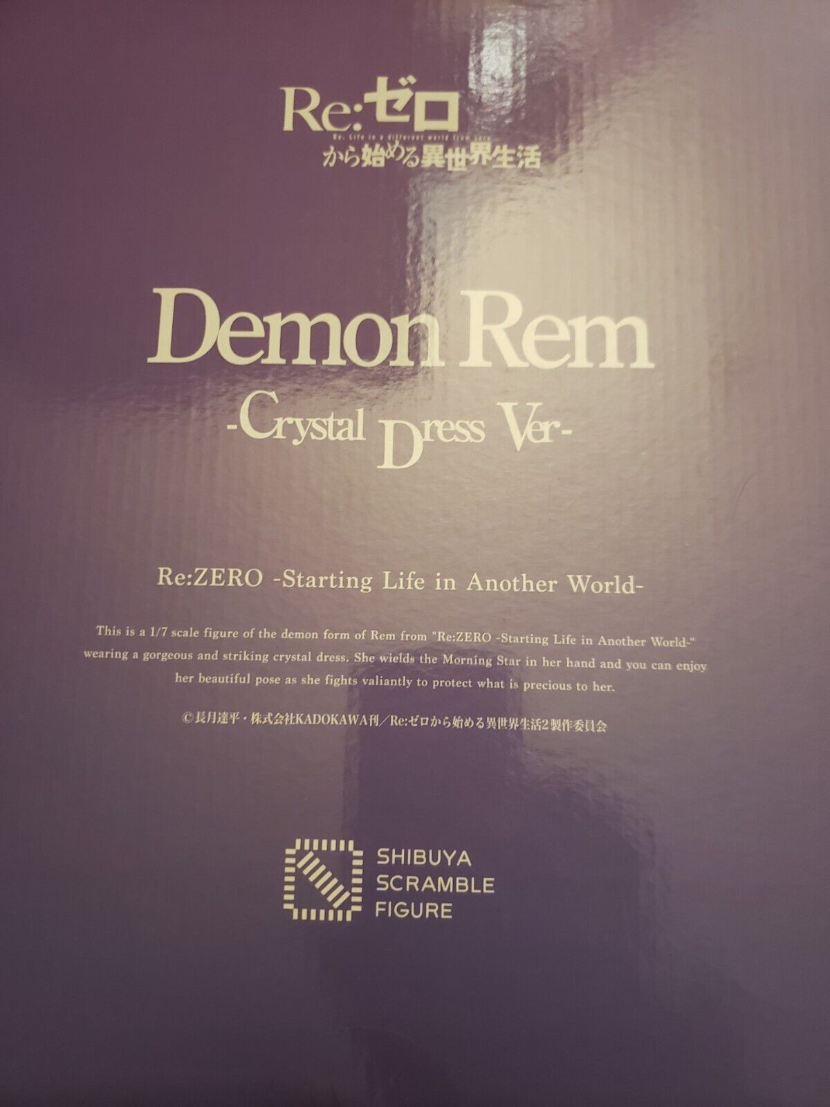 New In Box Re: Zero Demon Rem -Crystal Dress Ver-Shibuya Scramble Figure