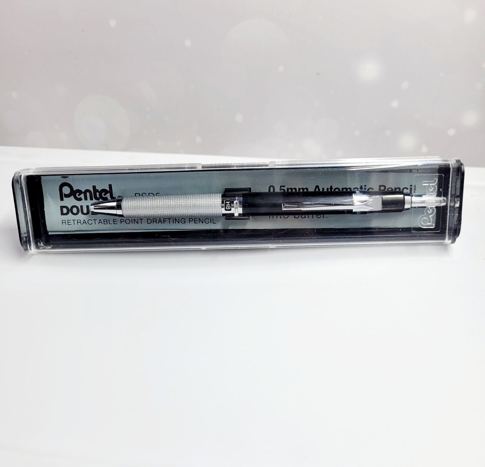 Pentel Retractable Tip PSD5  PWP15 double push Mechanical Pencil 