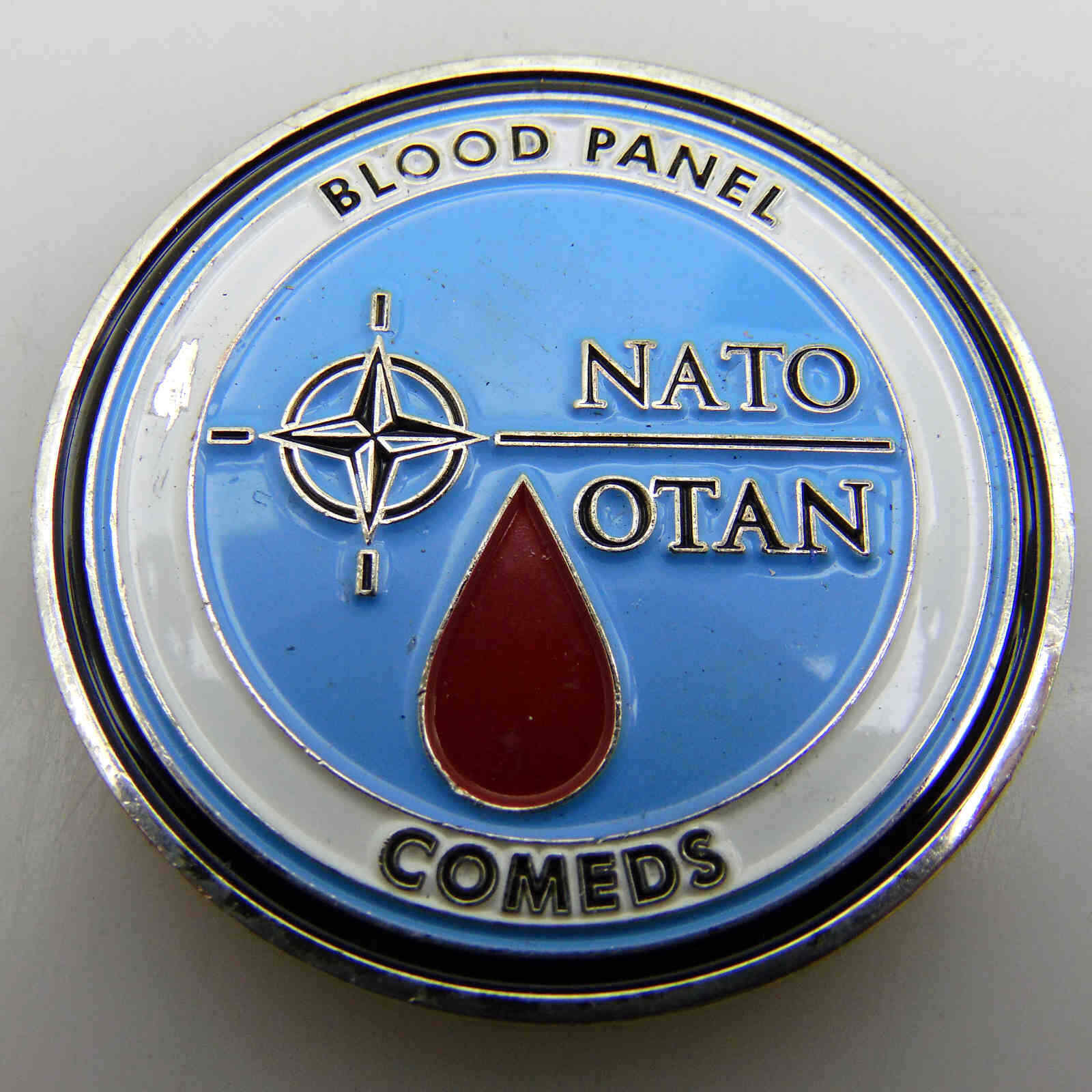 NATO OTAN BLOOD PANEL COMEDS COMEDS CHALLENGE COIN