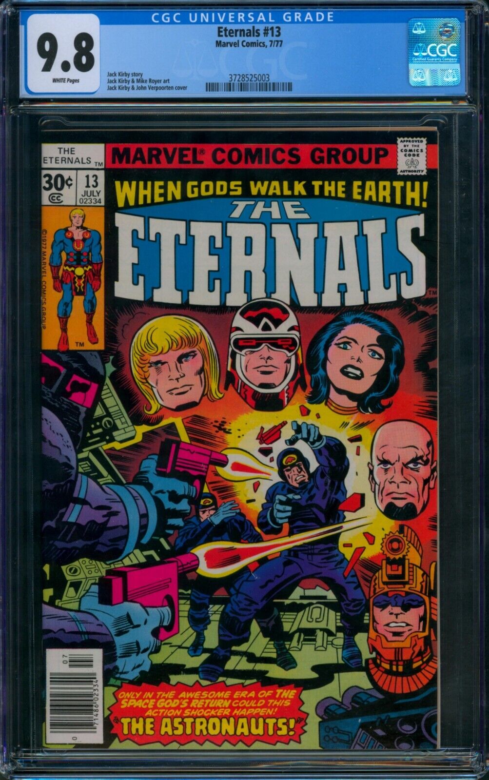 THE ETERNALS #13 ❄️ CGC 9.8 WHITE PGs ❄️ Gilgamesh Jack Kirby Marvel Comic 1977