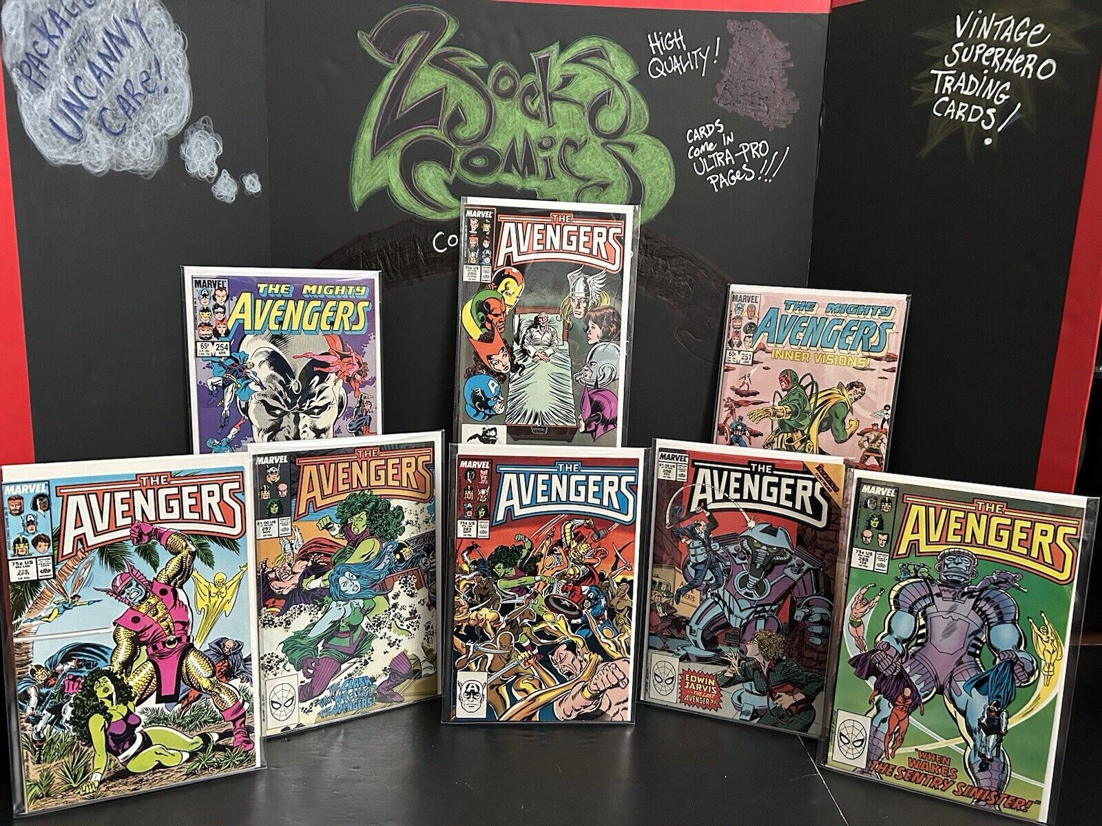 Avengers Comic Book Lot 8 Marvel Comics (251-298)