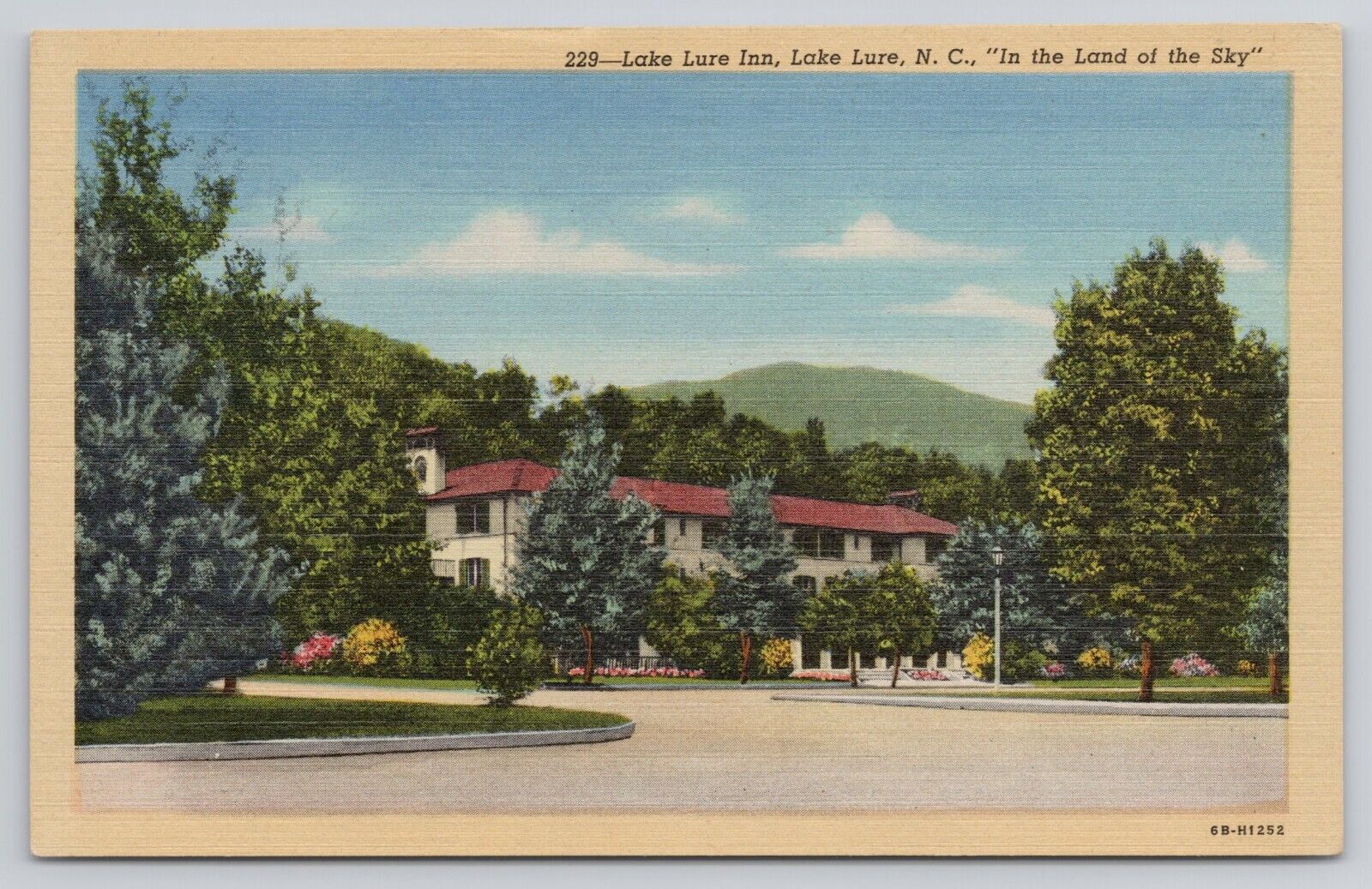 Lake Lure Inn Hotel Lure Lake NC North Carolina In the Land of the Sky Postcard