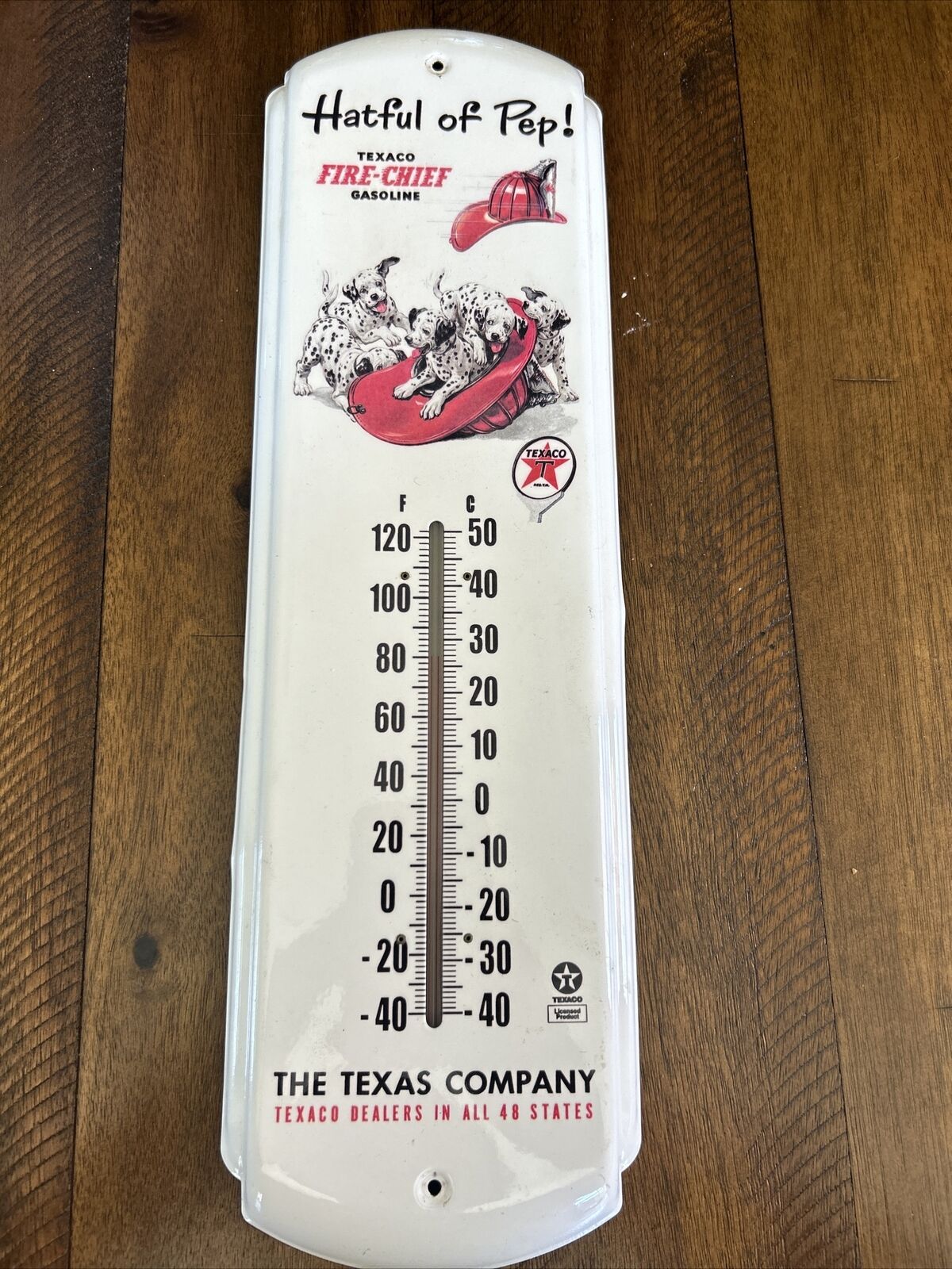 Rare vintage texaco thermometer Pre-1959