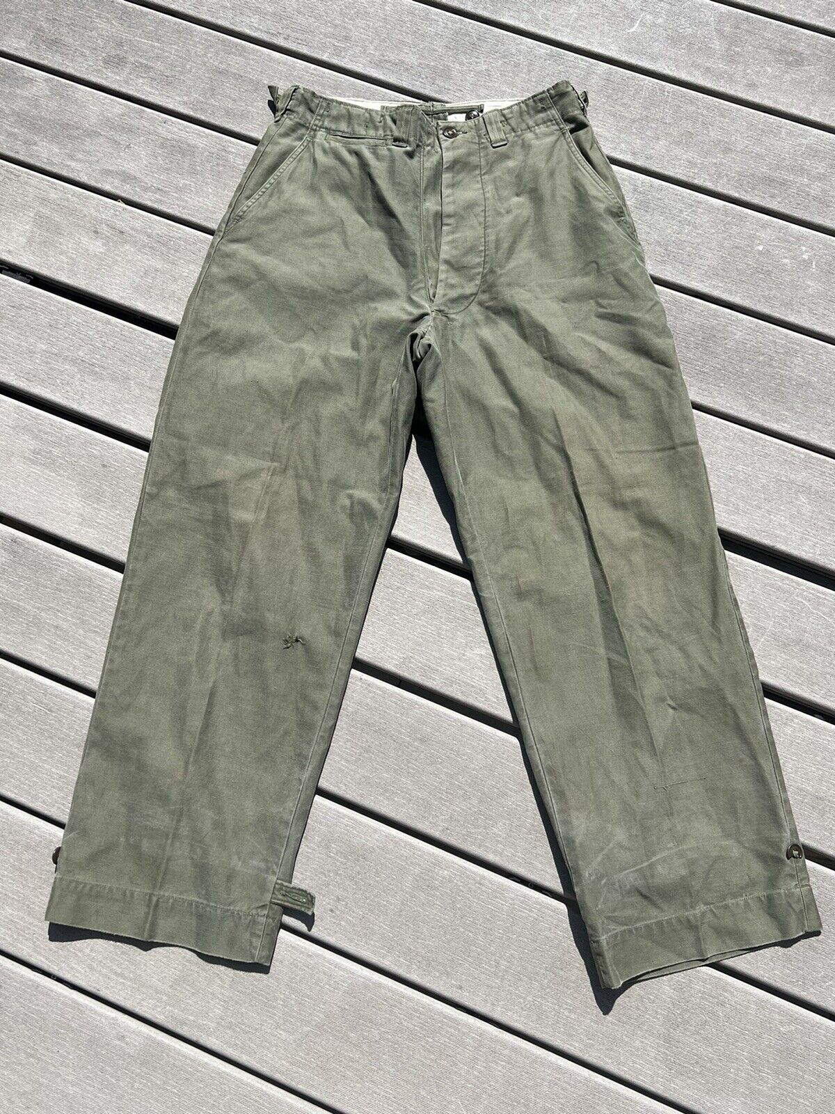 WW2 US Army M1943 Cotton Field Trousers 30x30 Original WWII 1945 Pants