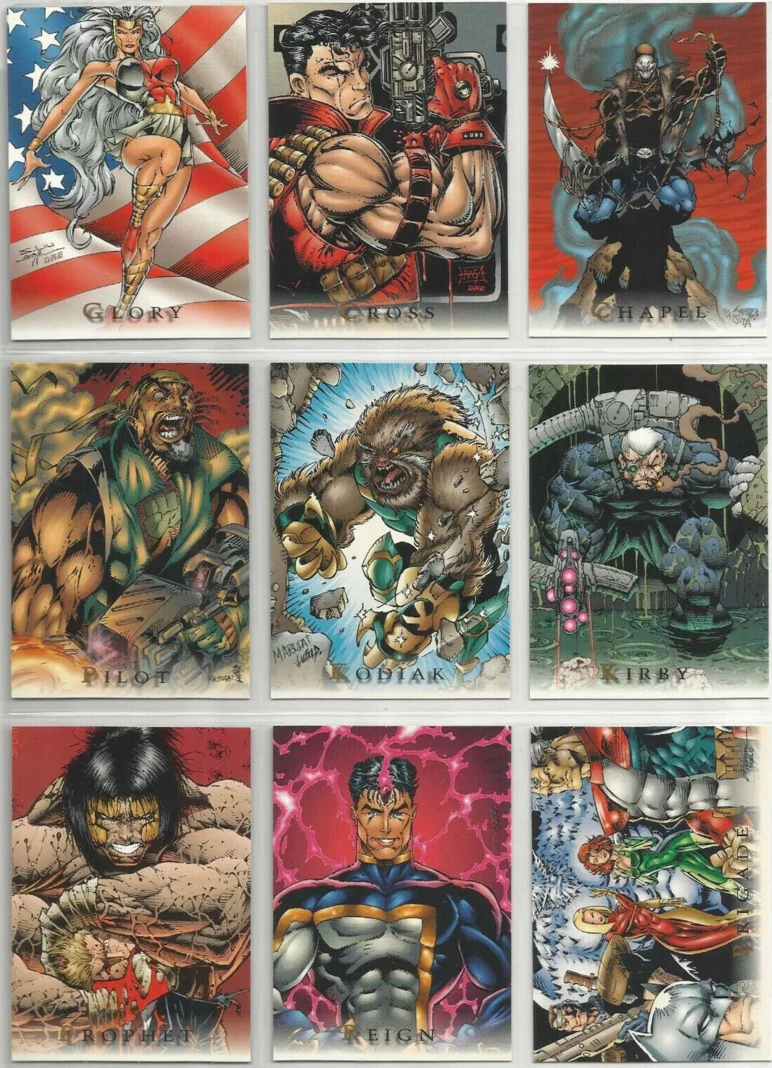 1995 Extreme Studios Comic Complete Set of 9 - 