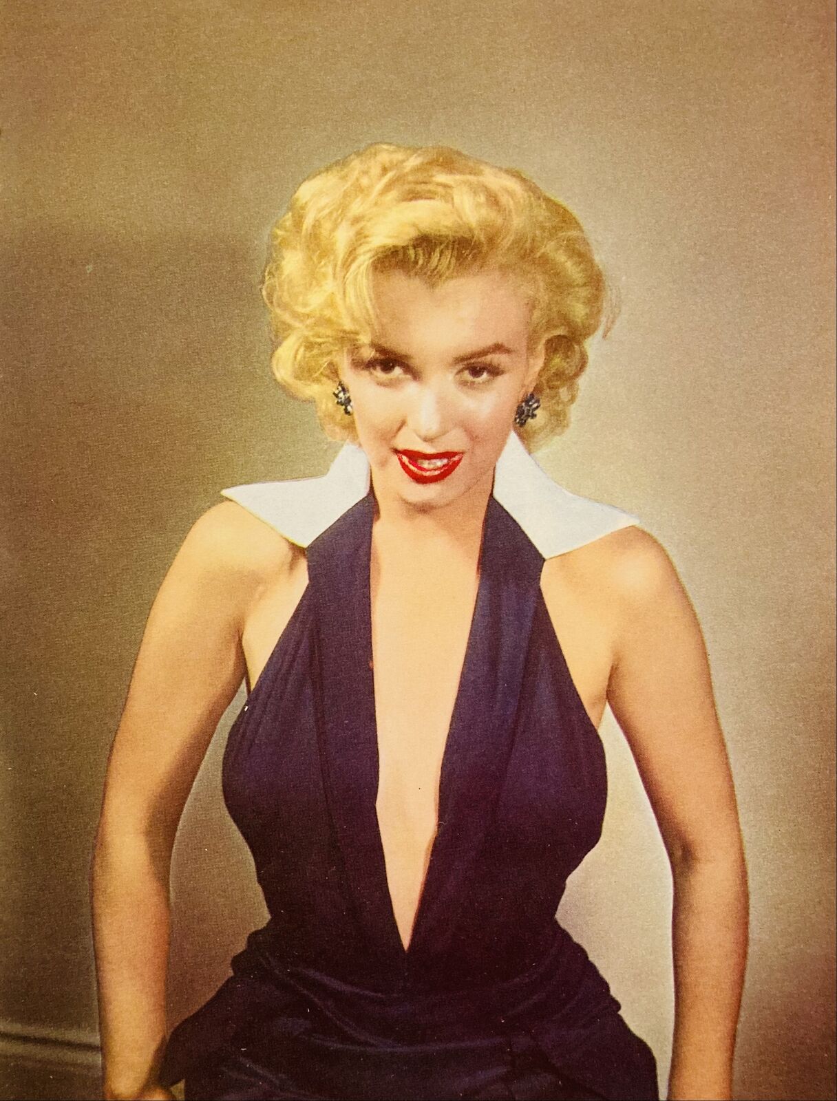 Marilyn Monroe 1953 Vintage Pinup Litho Frank Powolny Press Photo Publicity COA