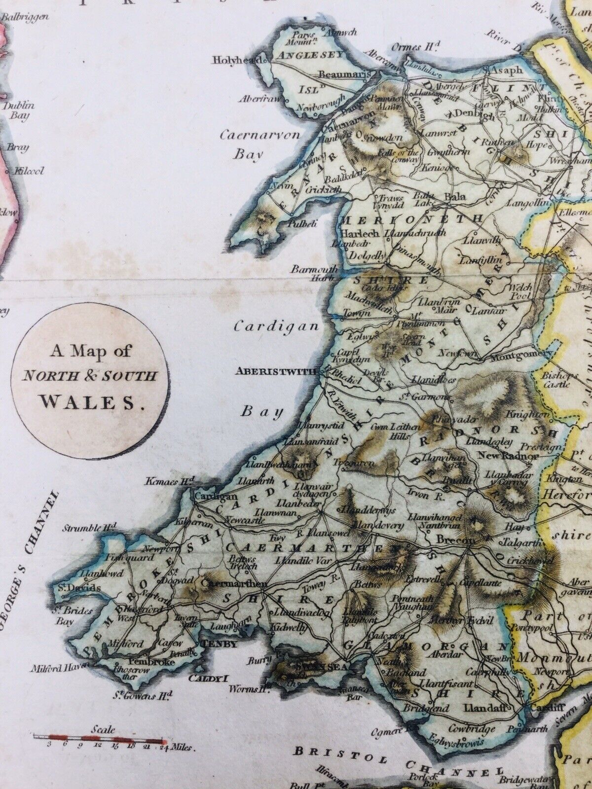 Wales 1803 Caldey Aberystwyth Milford Haven Pembroke Fishguard Brecon Tenby