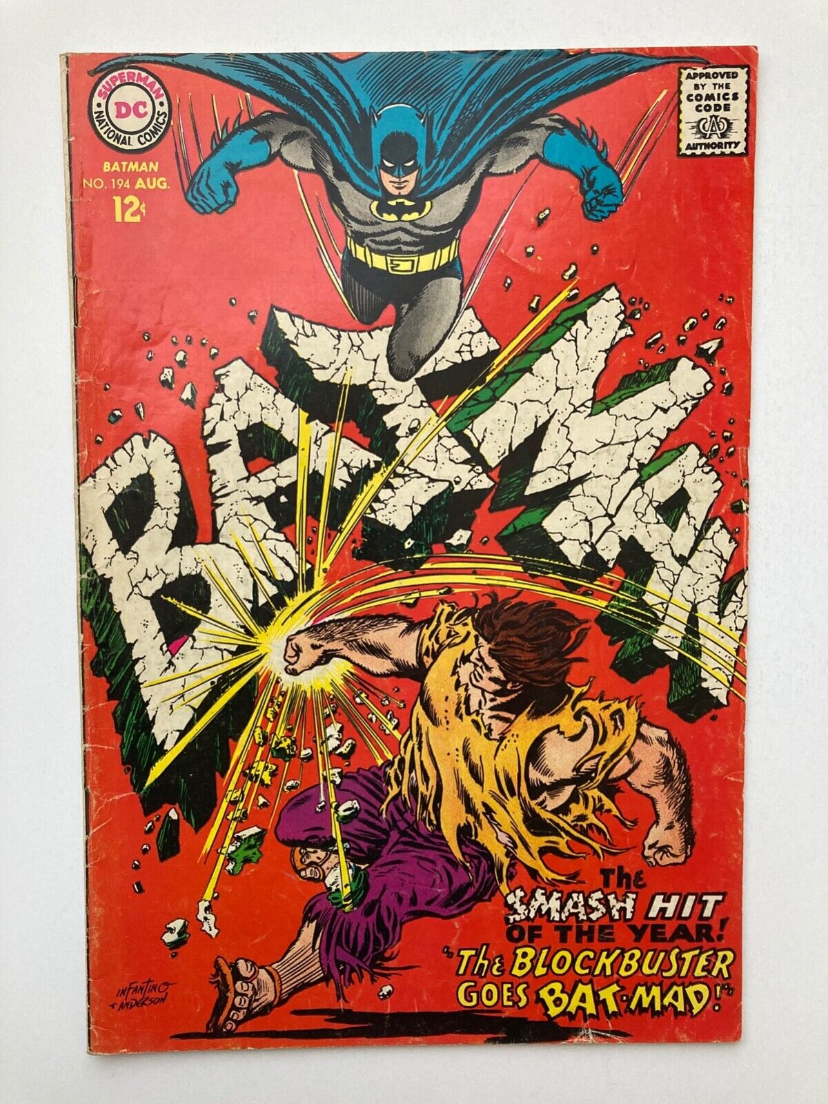 BATMAN #194- THE BLOCKBUSTER SMASH DEAL OF THE YEAR ON EBAY GIVE OR TAKE.