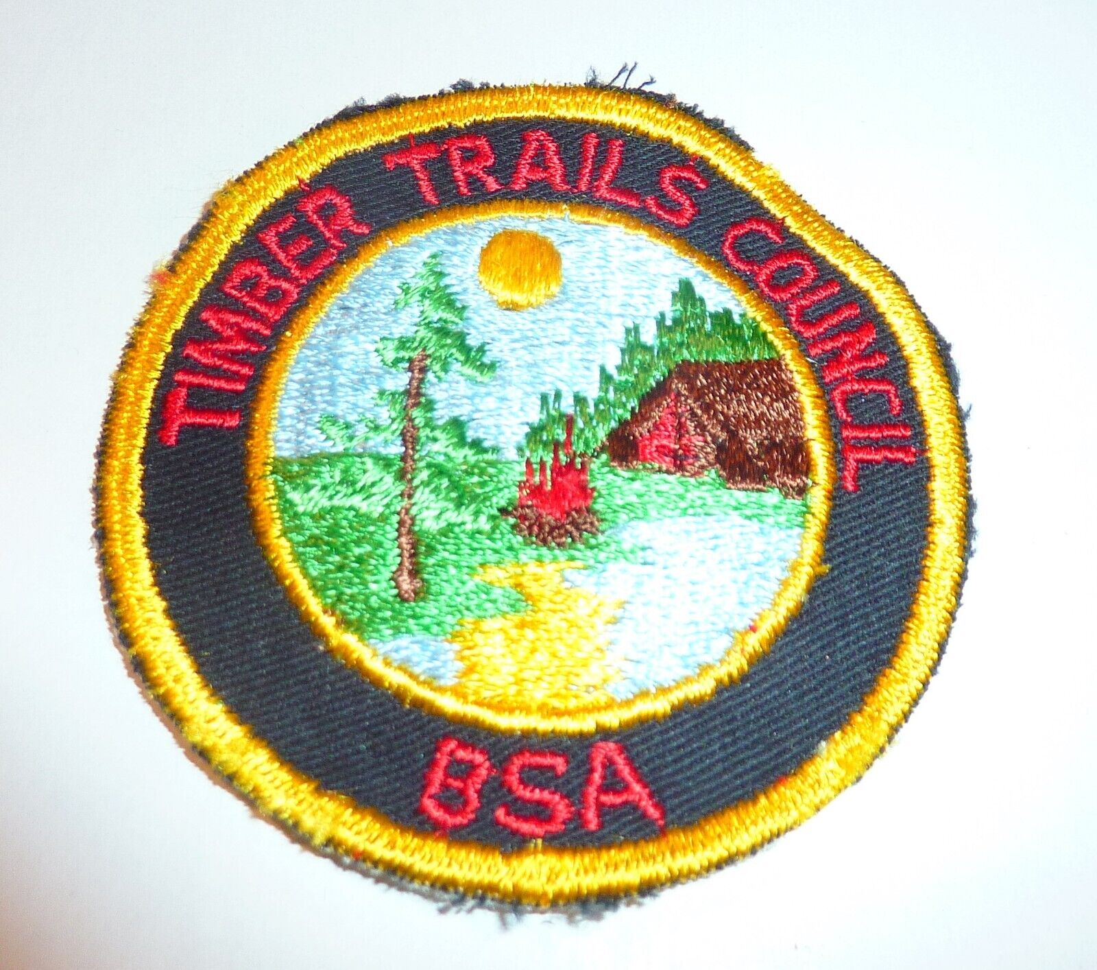 1960s Vintage Boy Scouts Patch  Great Condition  Timber Trails Council  CPICS