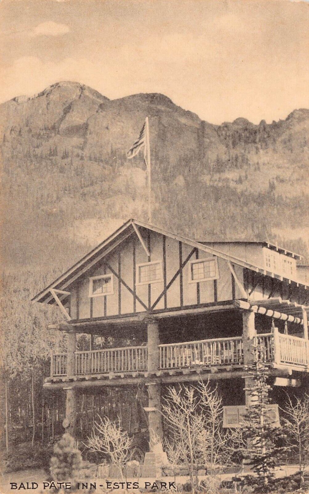 Estes Park CO Colorado Baldpate Inn now Seven Keys Lodge Hotel Vtg Postcard C20