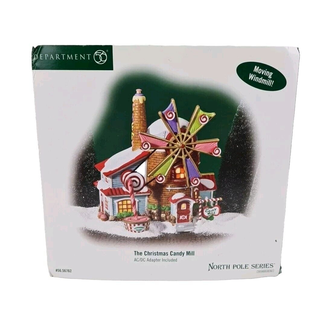 🚨 Department 56 North Pole Series THE CHRISTMAS CANDY MILL House 56762 Retired