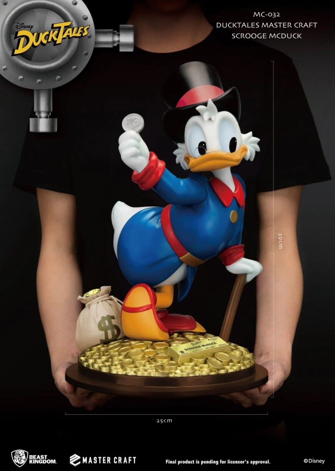Disney Scrooge McDuck DuckTales Master Craft Beast Kingdom Statue New Opened