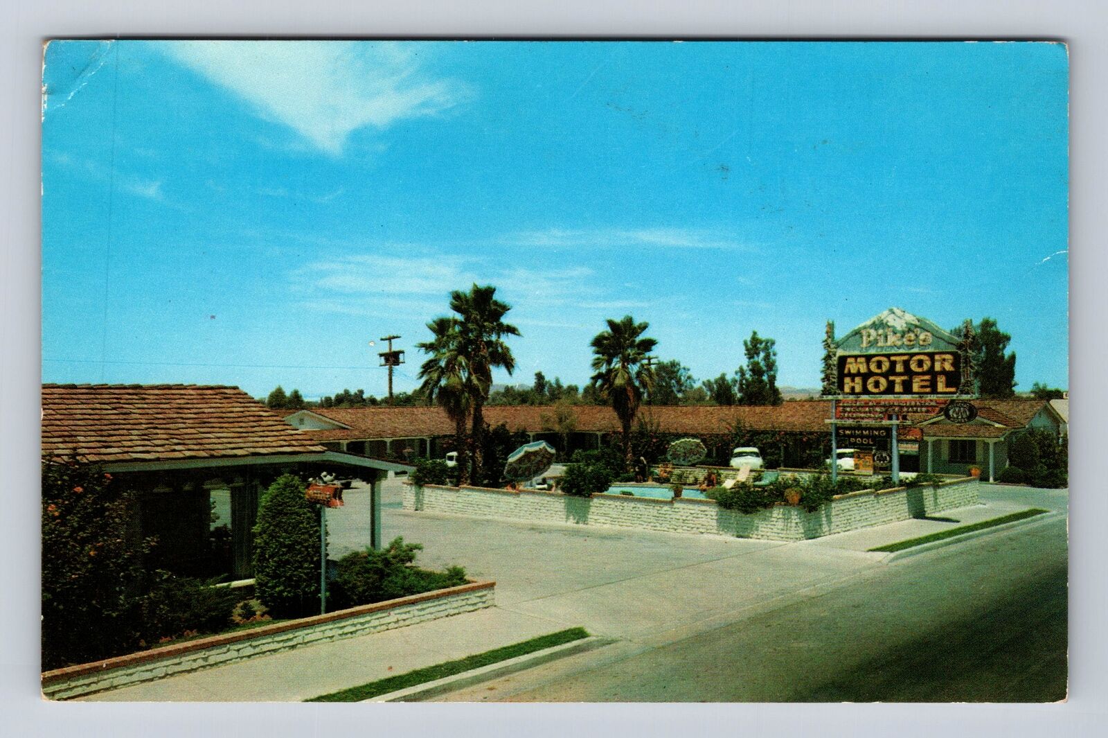 Yuma AZ-Arizona, Pike's Motor Hotel, Advertisement, Antique, Vintage Postcard