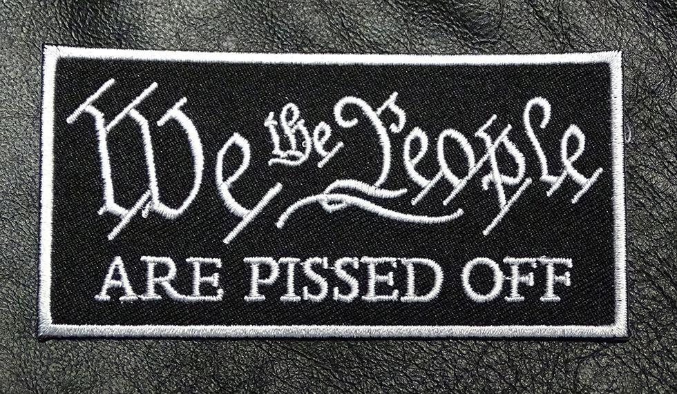 We The People ARE PISSED OFF HOOK PATCH 