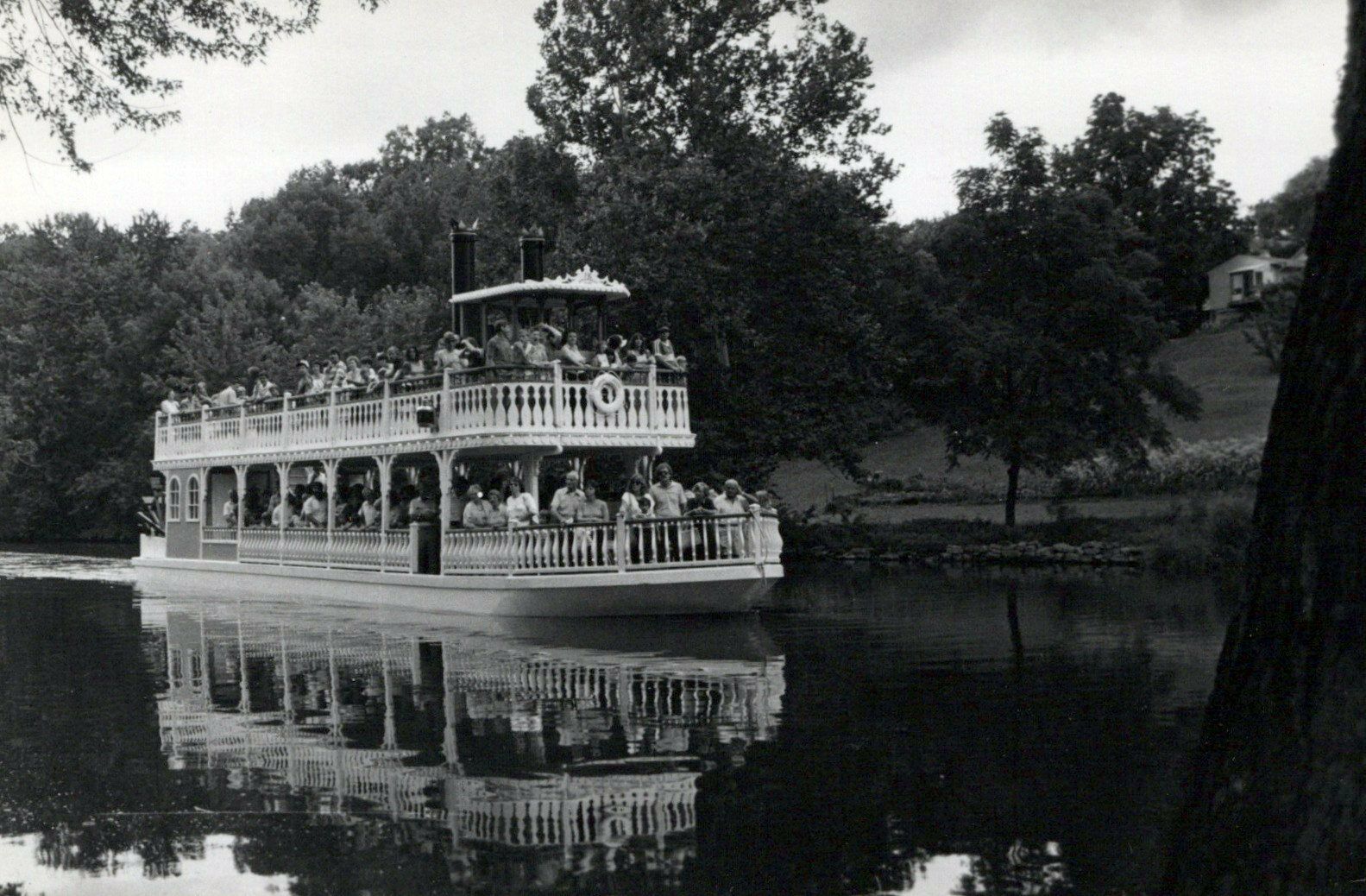 Floeter Studio Grand Ledge Michigan Kodak Paper Boat Real Photo Vintage Postcard