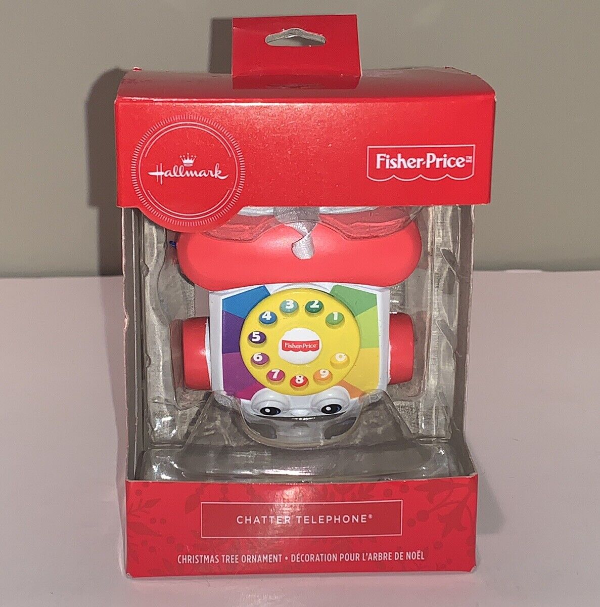 Hallmark Chatter Telephone Christmas Phone Ornament Fisher Price Collectable NIP
