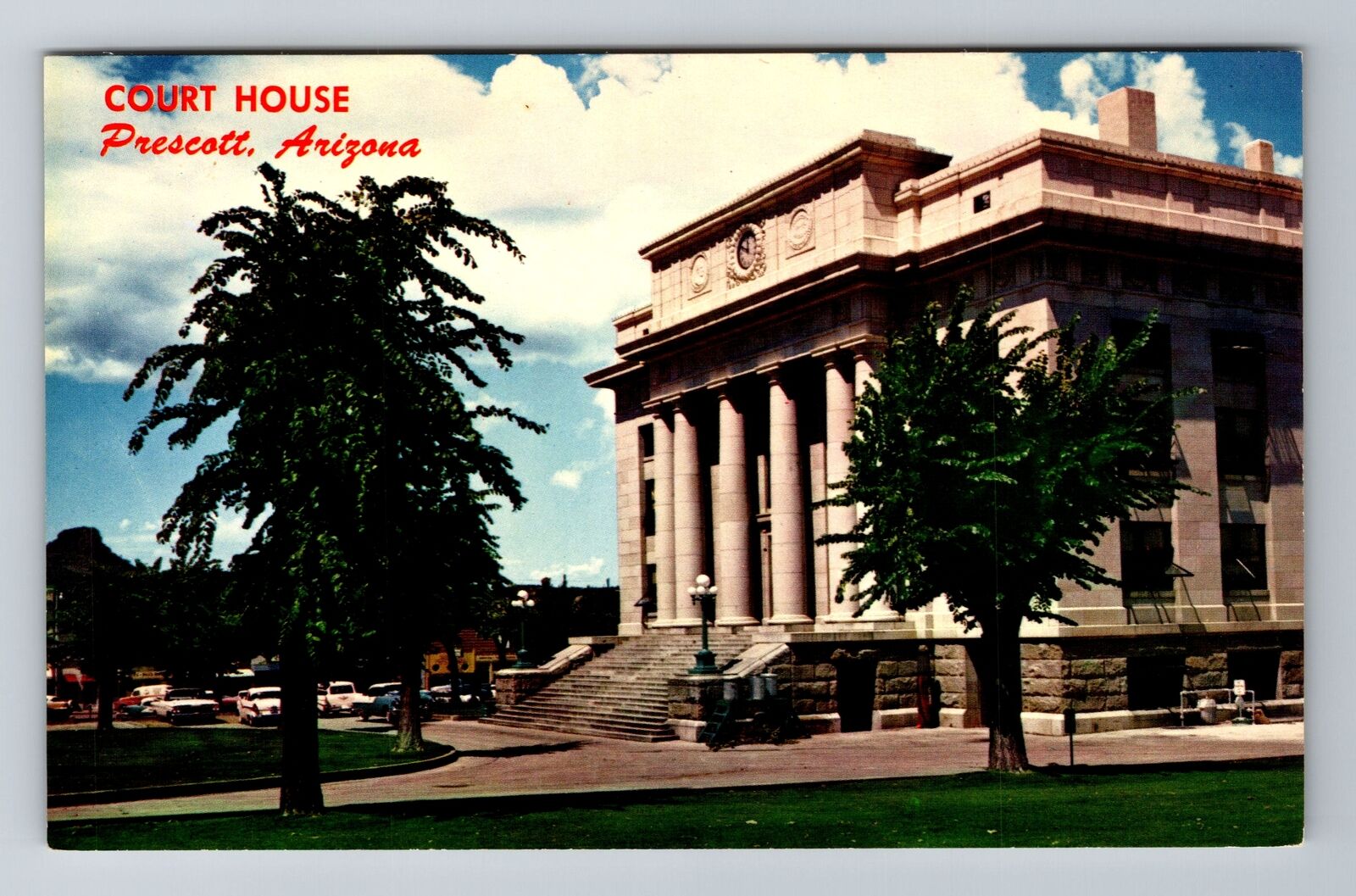 Prescott AZ-Arizona, Yavapai County Courthouse, Antique, Vintage Postcard