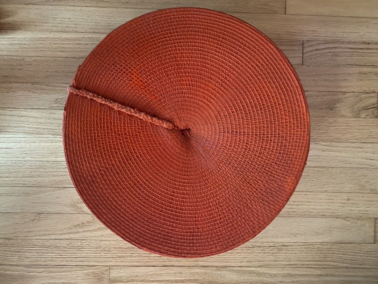 Antique Vintage Isicholo Zulu Hat, African Hat, Red Married Woman's Hat